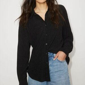 Dynamite Black Long Sleeve Top